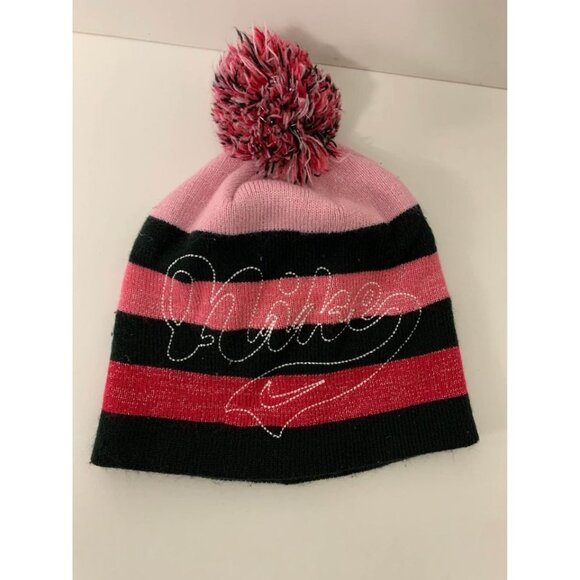Nike Other - Nike Girls Ski Cap Winter Hat Beenie Pink C4